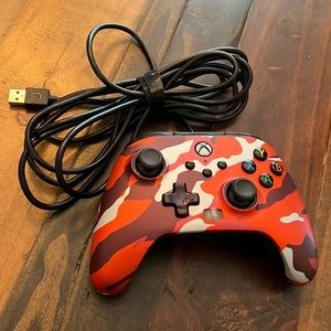 PowerA Enhanced Wired Controller for Xbox (Metallic Red Camo)